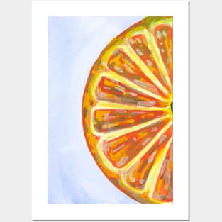 Orange Fruit Slice Posters and Art